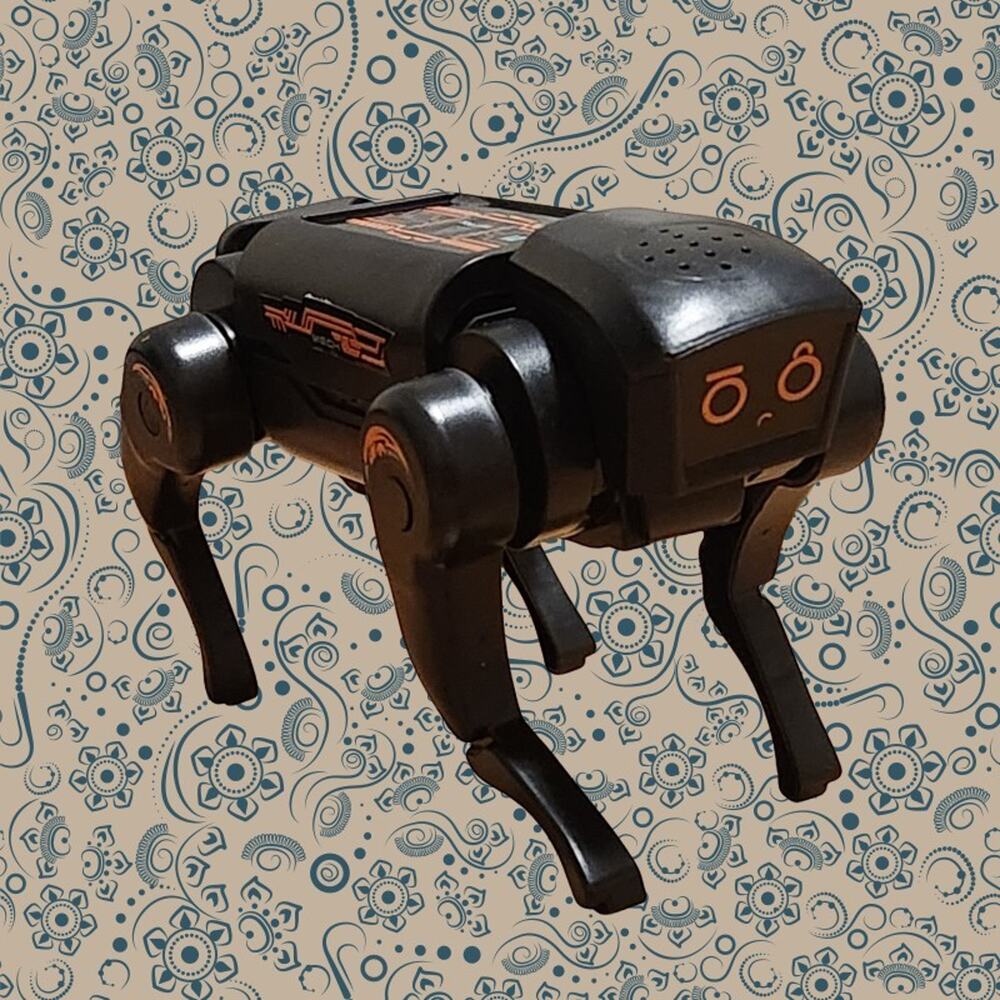 Robot Dog Electronic Interactive Mechanical Style Toy YL2005 Ages 8+ Black